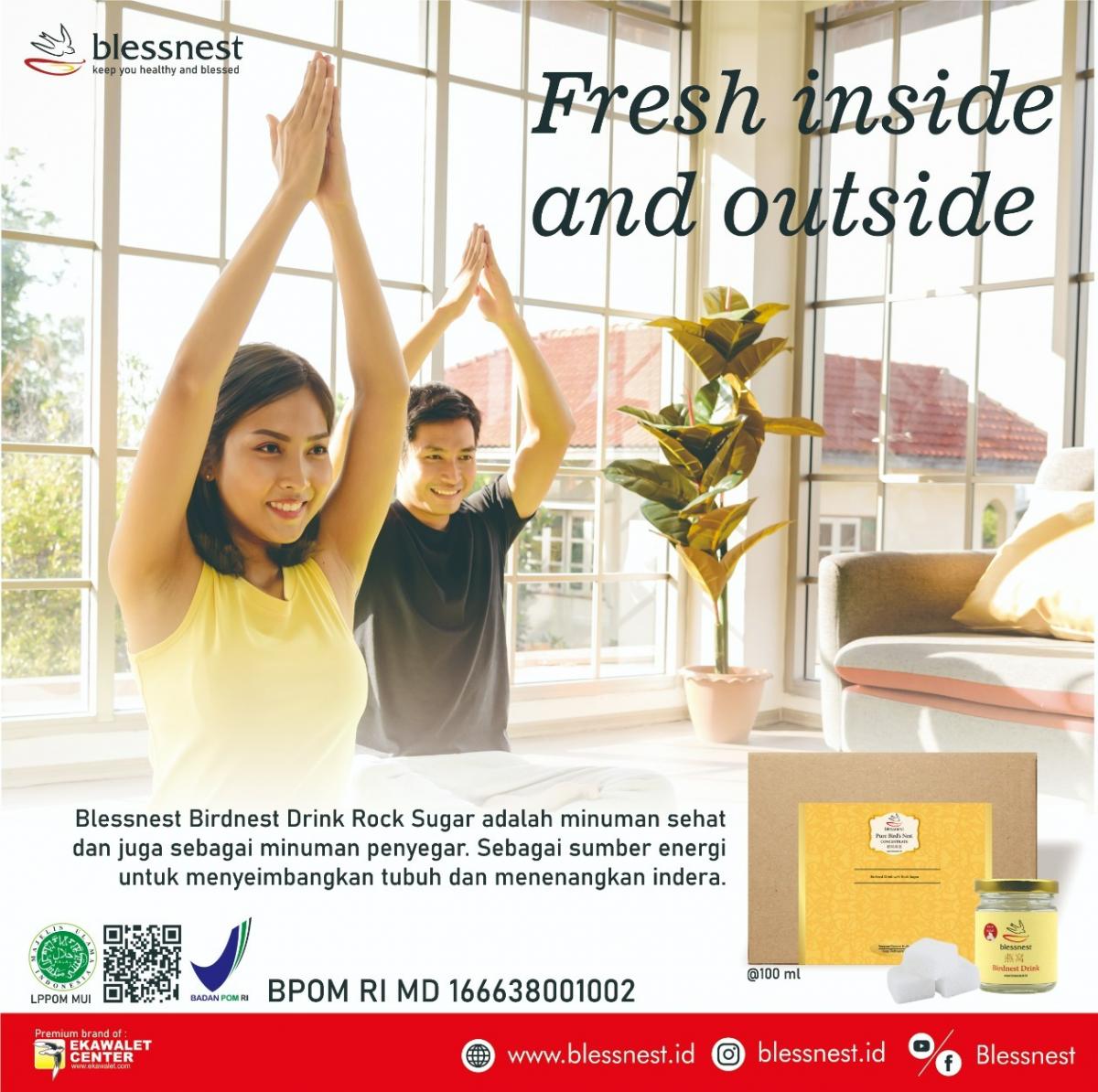 Blessnest Drink Rock Sugar bersertifikat Halal dan BPOM!
