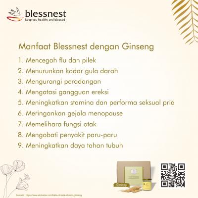 Manfaat Blessnest dengan Ginseng